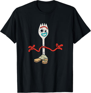 Disney Pixar Toy Story 4 Forky's Here T-Shirt - T-Shirt | Black
