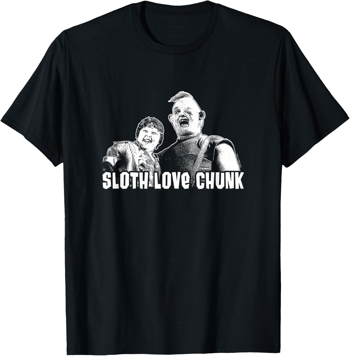 The Goonies Sloth Love Chunk T-Shirt - T-Shirt | Black