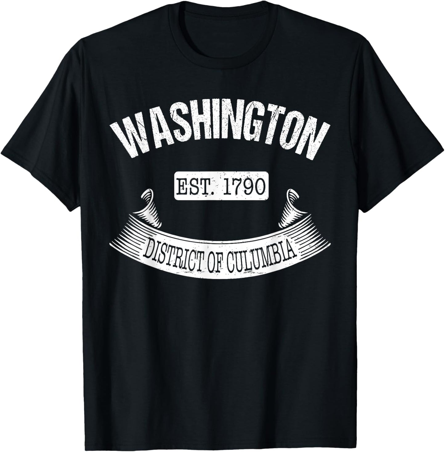 Washington DC Vintage Shirt Washington Vacation Souvenir T-Shirt - T-Shirt | Black