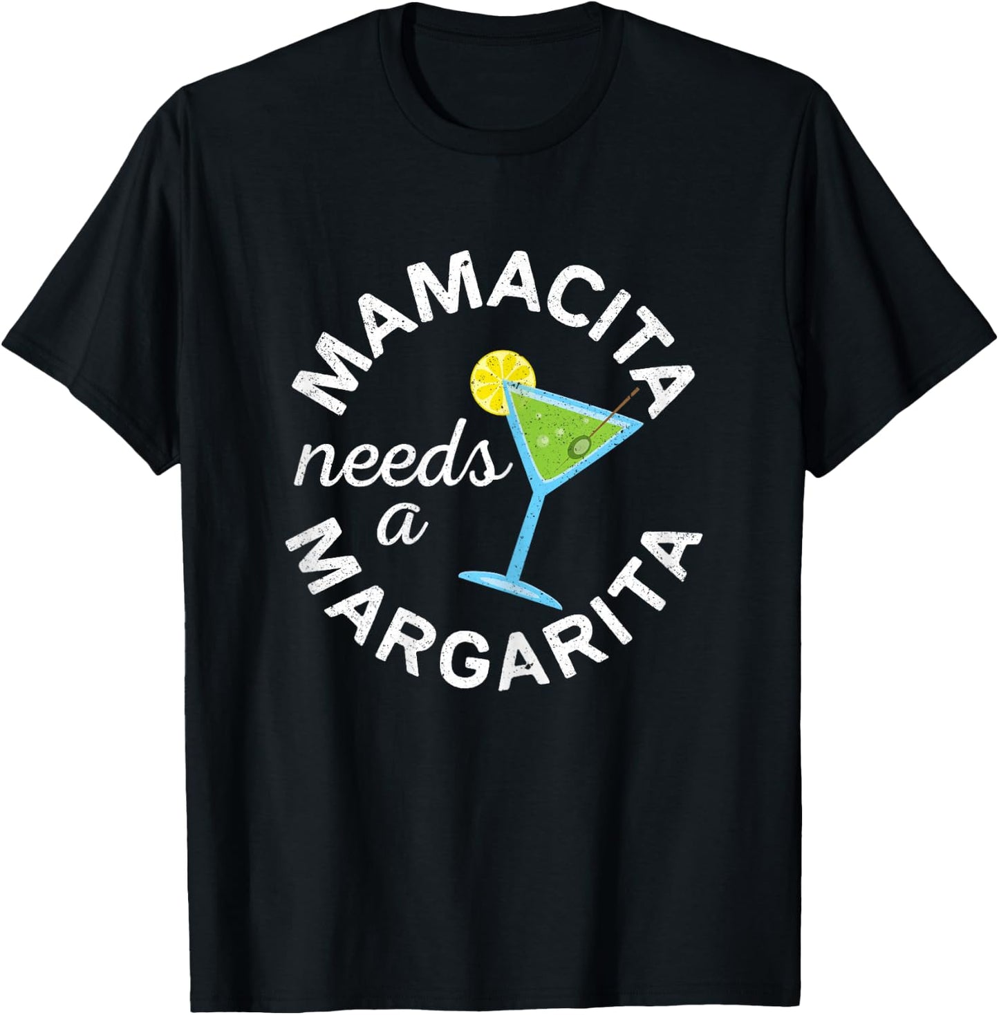 Mamacita Needs A Margarita Shirt Men Women Cinco De Mayo T-Shirt - T-Shirt | Black