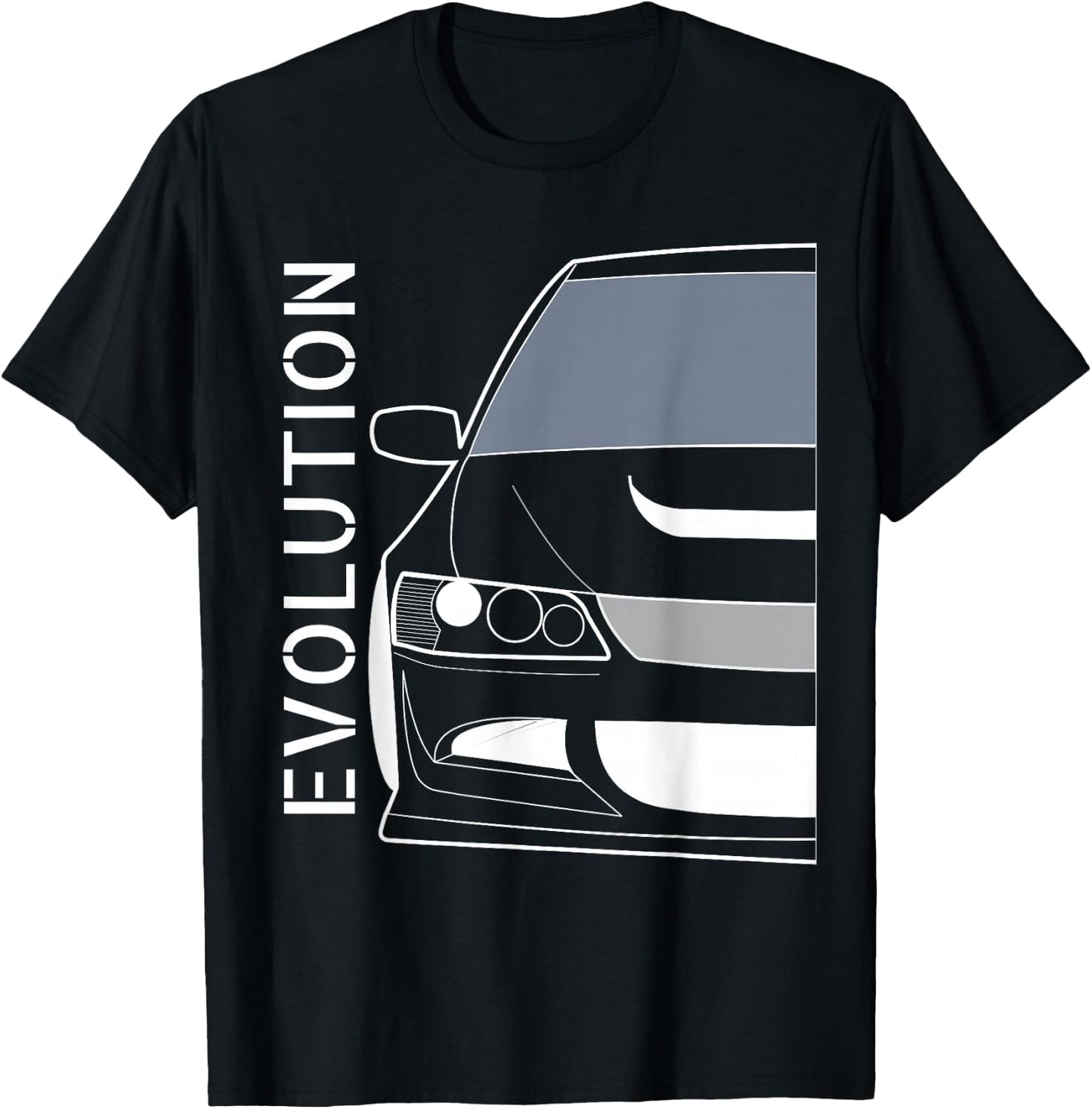 Evo 8 Design Turbo JDM Classic Legends T-Shirt - T-Shirt | Black