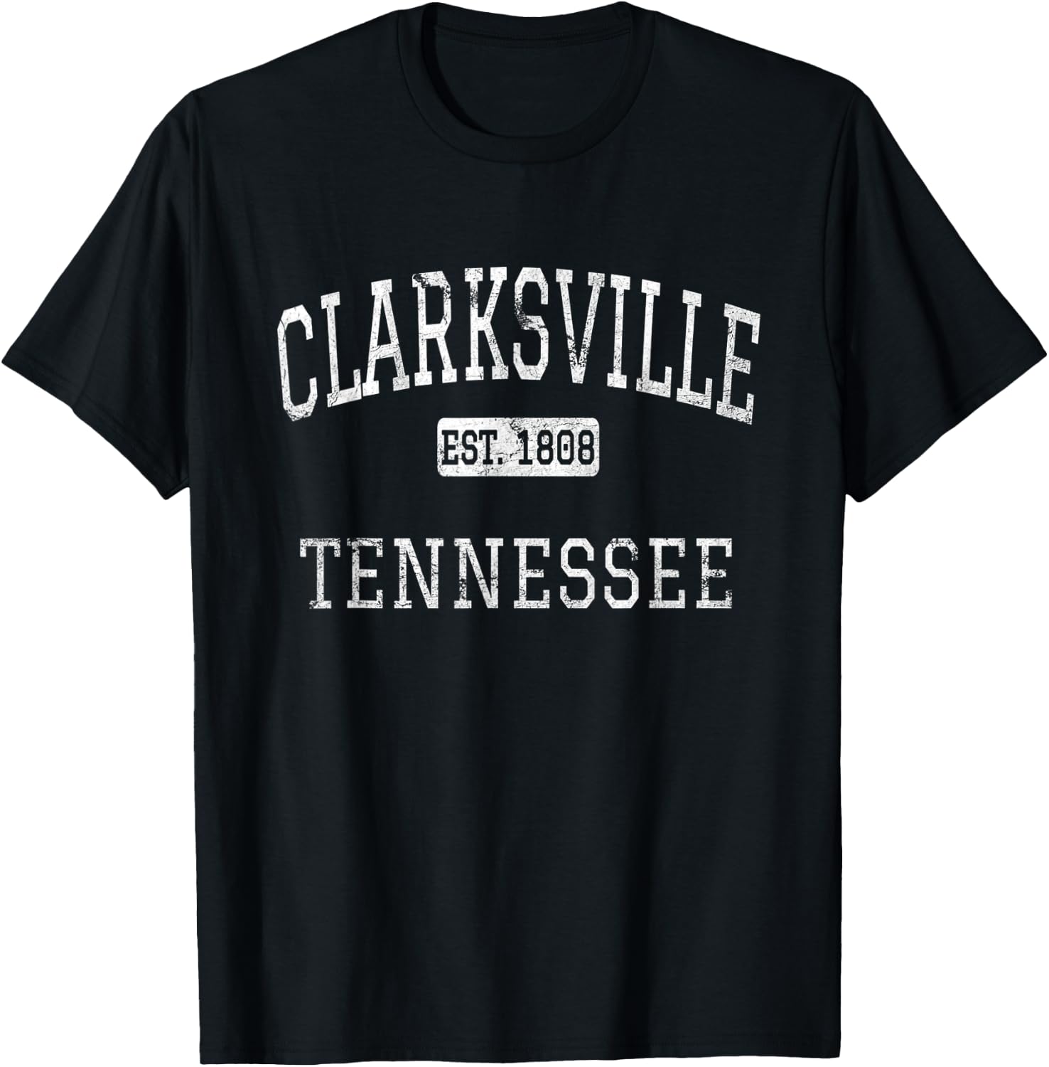 Clarksville Tennessee TN Vintage T-Shirt - T-Shirt | Black