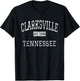 Clarksville Tennessee TN Vintage T-Shirt - T-Shirt | Black