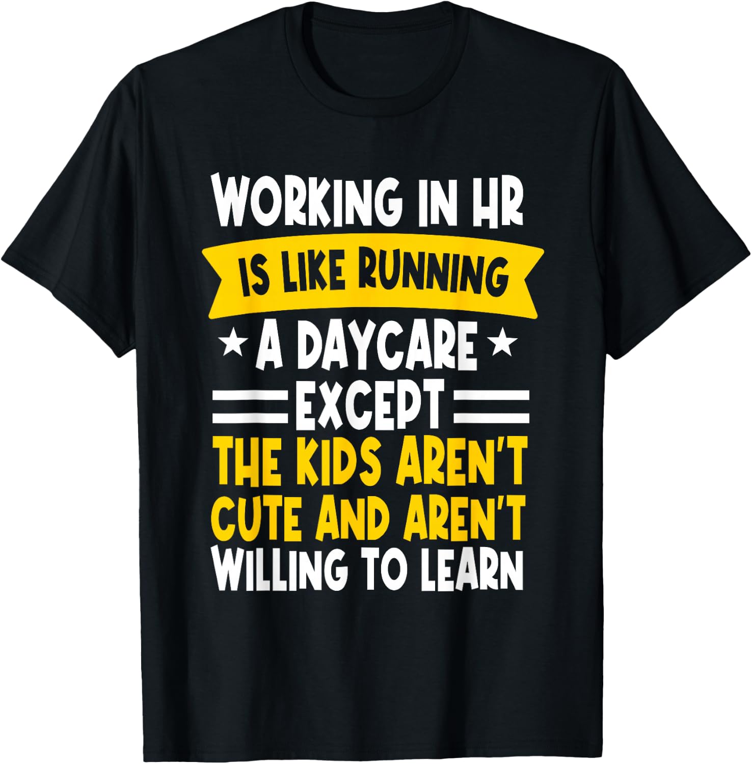 Human Resources Management HRM Recruitment Specialist HR T-Shirt - T-Shirt | Black