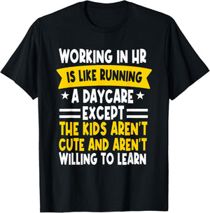 Human Resources Management HRM Recruitment Specialist HR T-Shirt - T-Shirt | Black