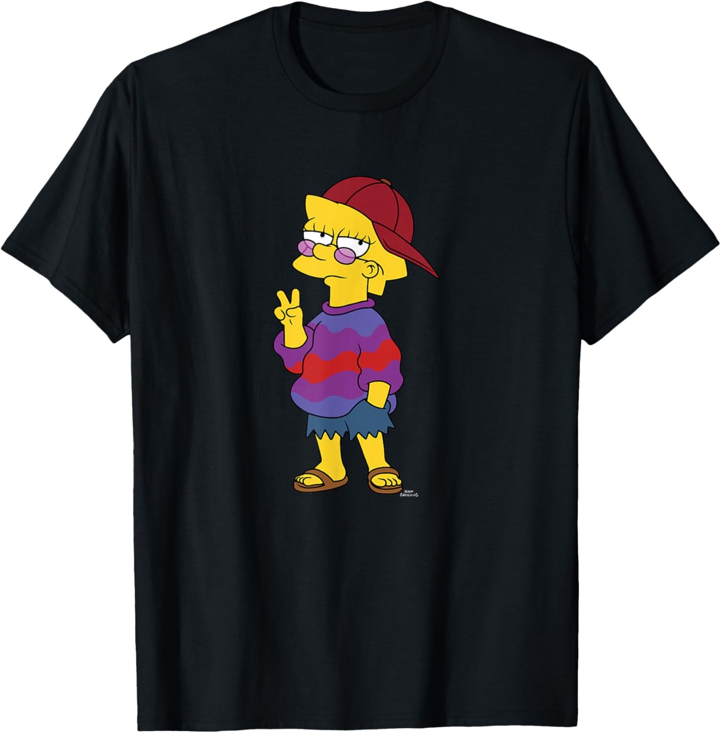 The Simpsons Cool Lisa C2 T-Shirt - T-Shirt | Black