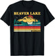 Retro Summer Vacation Vintage Arkansas Beaver Lake Women Girls Kids T-Shirt - T-Shirt | Black