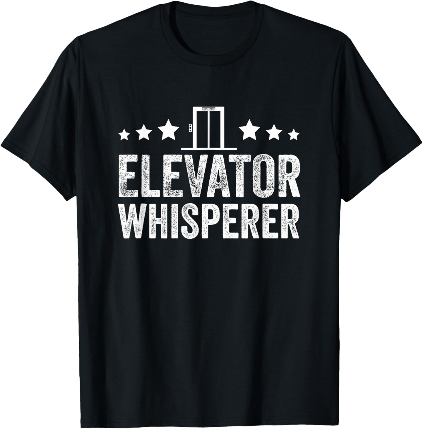Men Elevator Mechanic Technician Elevator Whisperer T-Shirt - T-Shirt | Black