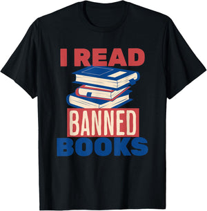 I Read Banned Books Lover Bookworm Reading Librarian Women T-Shirt - T-Shirt | Black
