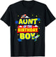 Aunt Of The Birthday Astronaut Boy Outer Space Theme Party T-Shirt - T-Shirt | Black