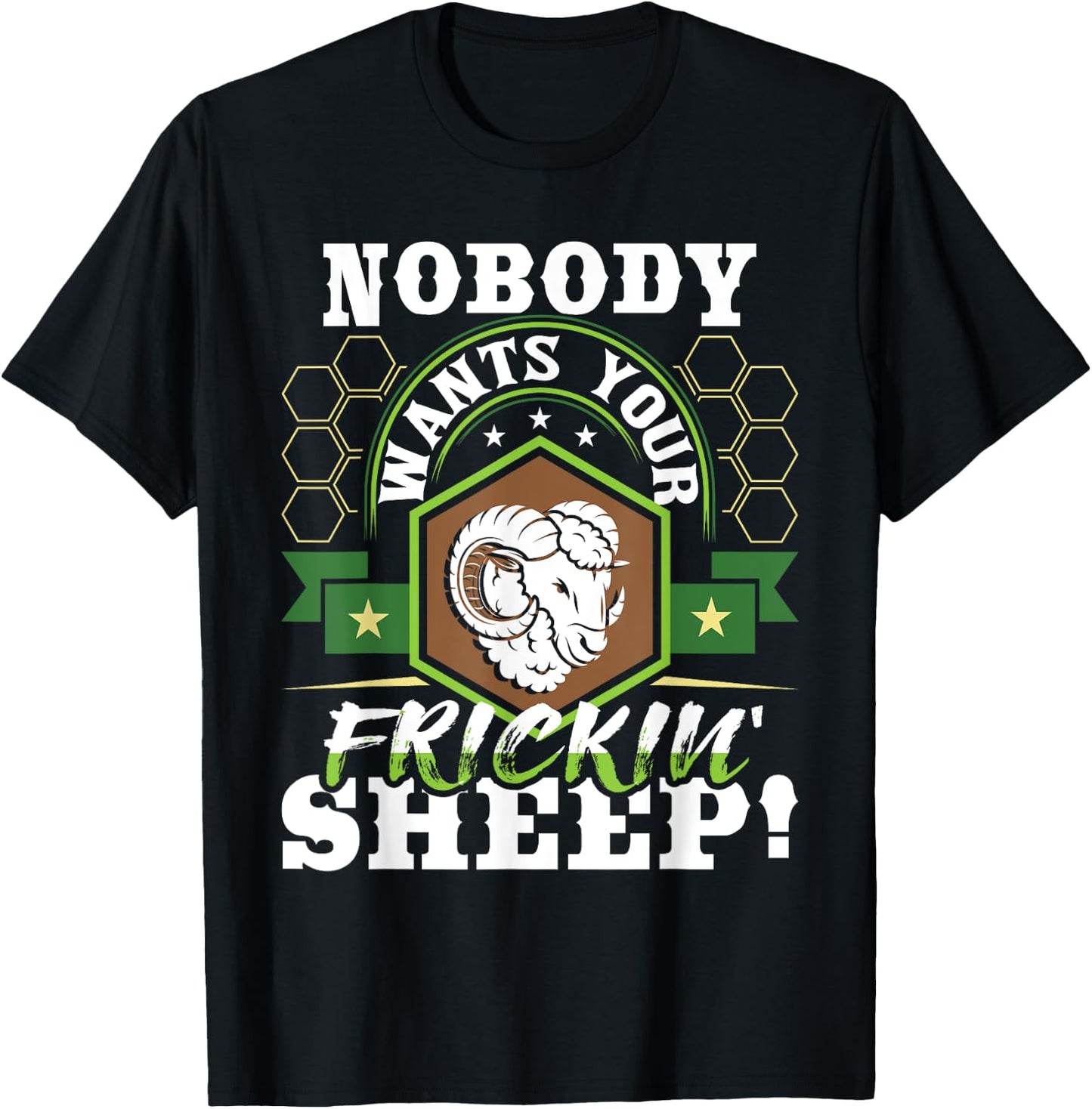 Nobody Wants Your Sheep - Funny Tabletop Game Board Gaming T-Shirt - T-Shirt | Black