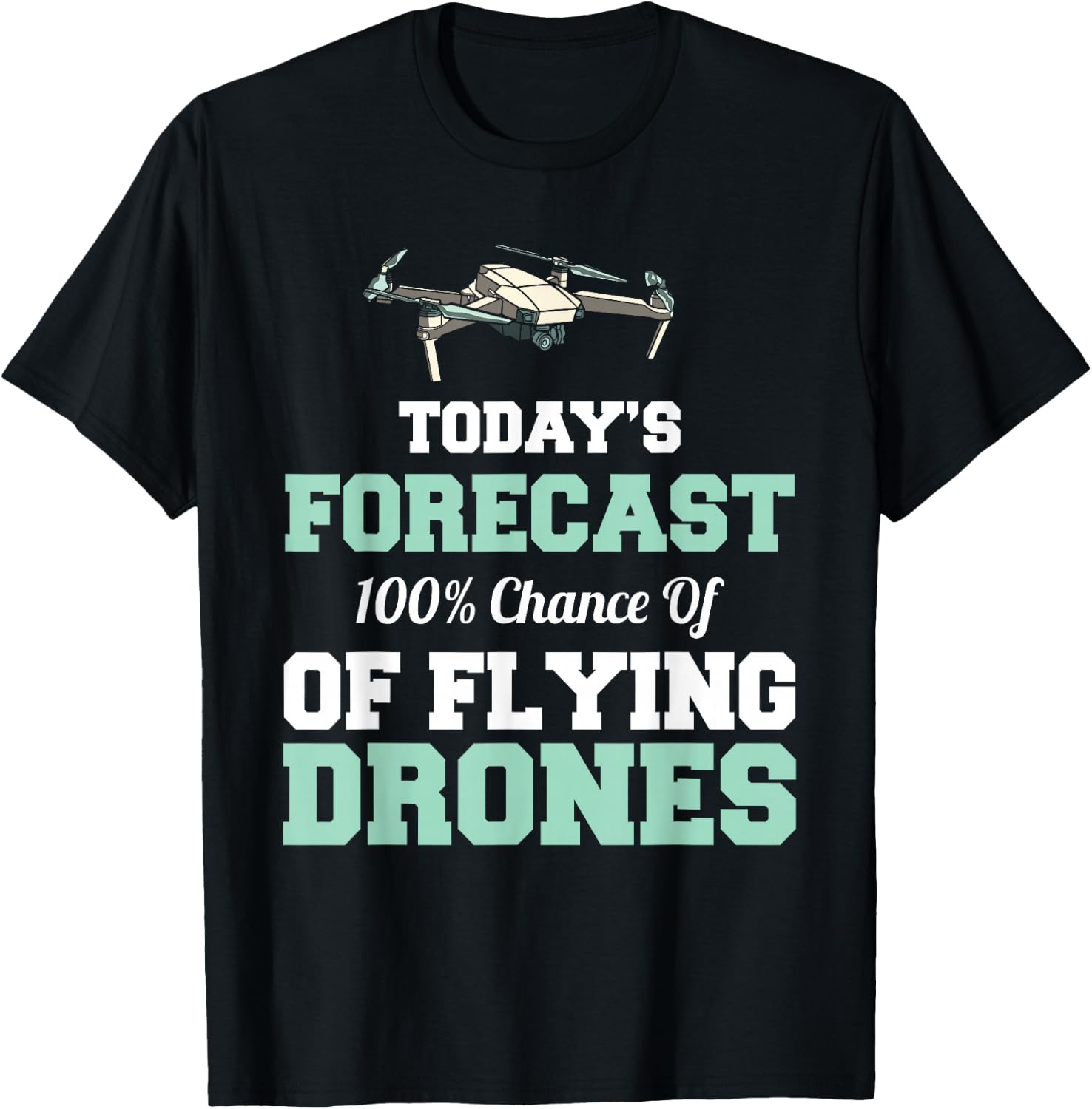 Retro Vintage Funny Drone Pilot T-Shirt - T-Shirt | Black