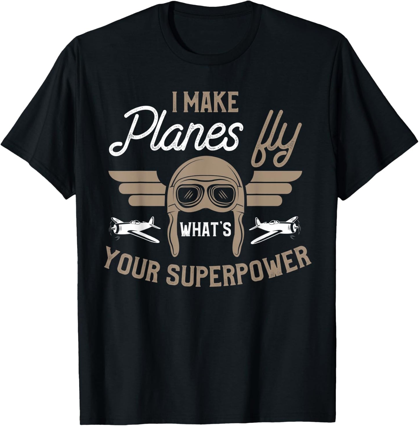 Funny Pilot Shirt Joke Saying Pilot Humor Phrase Gift T-Shirt - T-Shirt | Black