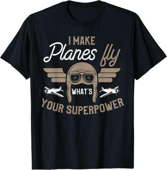 Funny Pilot Shirt Joke Saying Pilot Humor Phrase Gift T-Shirt - T-Shirt | Black