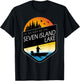 I'd Rather Be On Seven Island Lake Wisconsin Fishing T-Shirt - T-Shirt | Black
