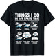 Things I Do In My Spare Time Funny Cruising Fanatic Cruise T-Shirt - T-Shirt | Black