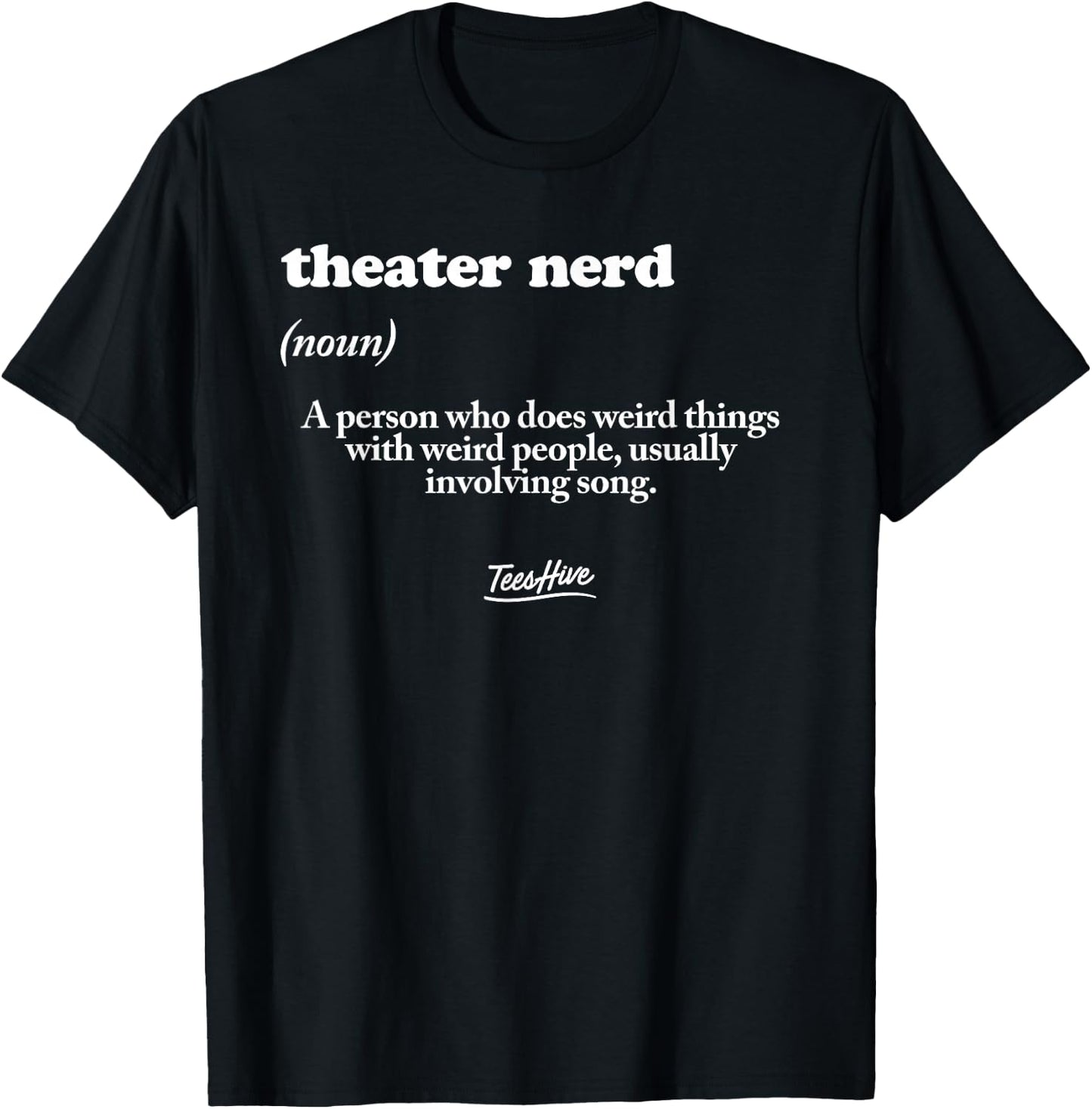 Theater Nerd - Men Theatre T-Shirt - T-Shirt | Black