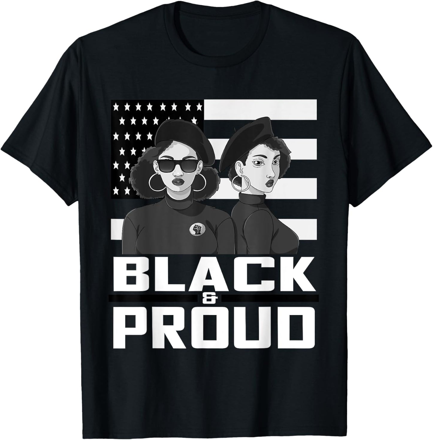 Black and Proud Panther Party 1966 Afro American T-Shirt - T-Shirt | Black