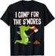Camping For The Smore Dragon Camp Marshmallow Boys Girls T-Shirt - T-Shirt | Black