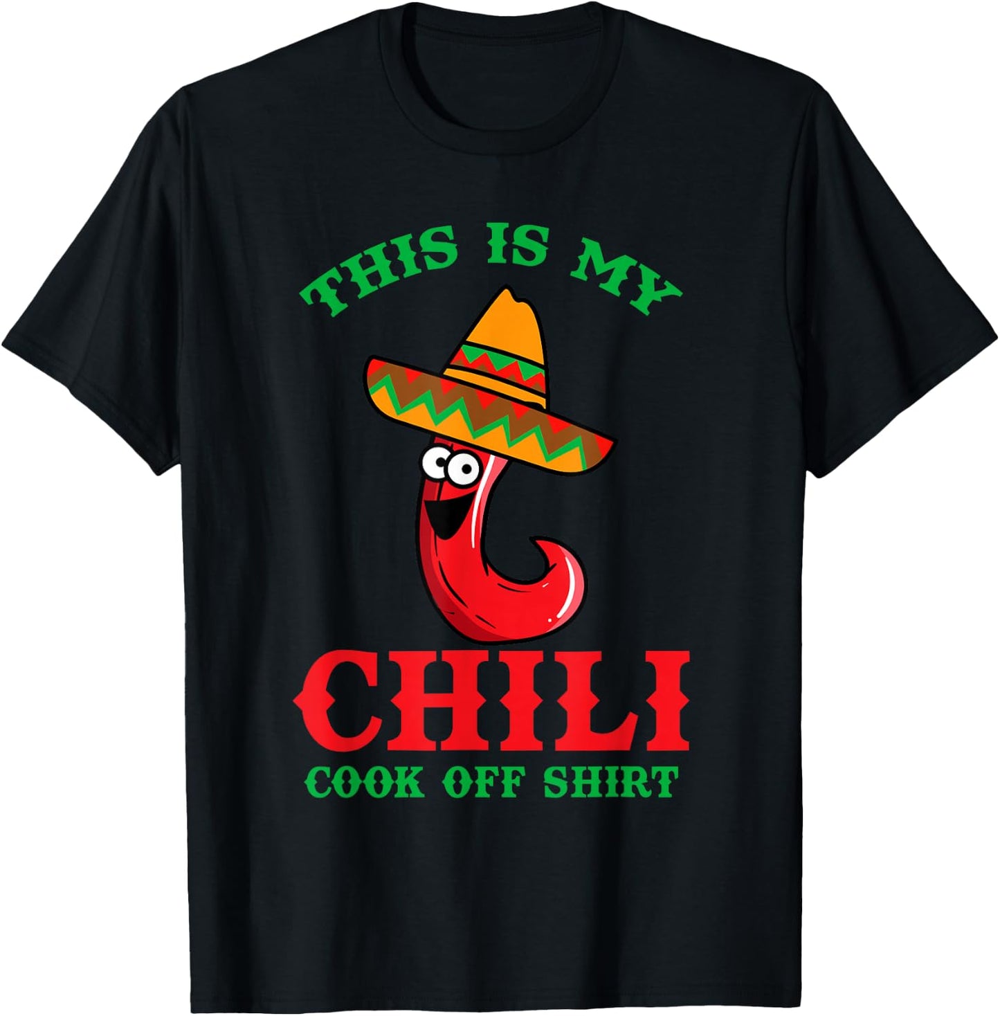 This Is My Chili Cook Off Shirt Funny Best Contest Winner T-Shirt - T-Shirt | Black