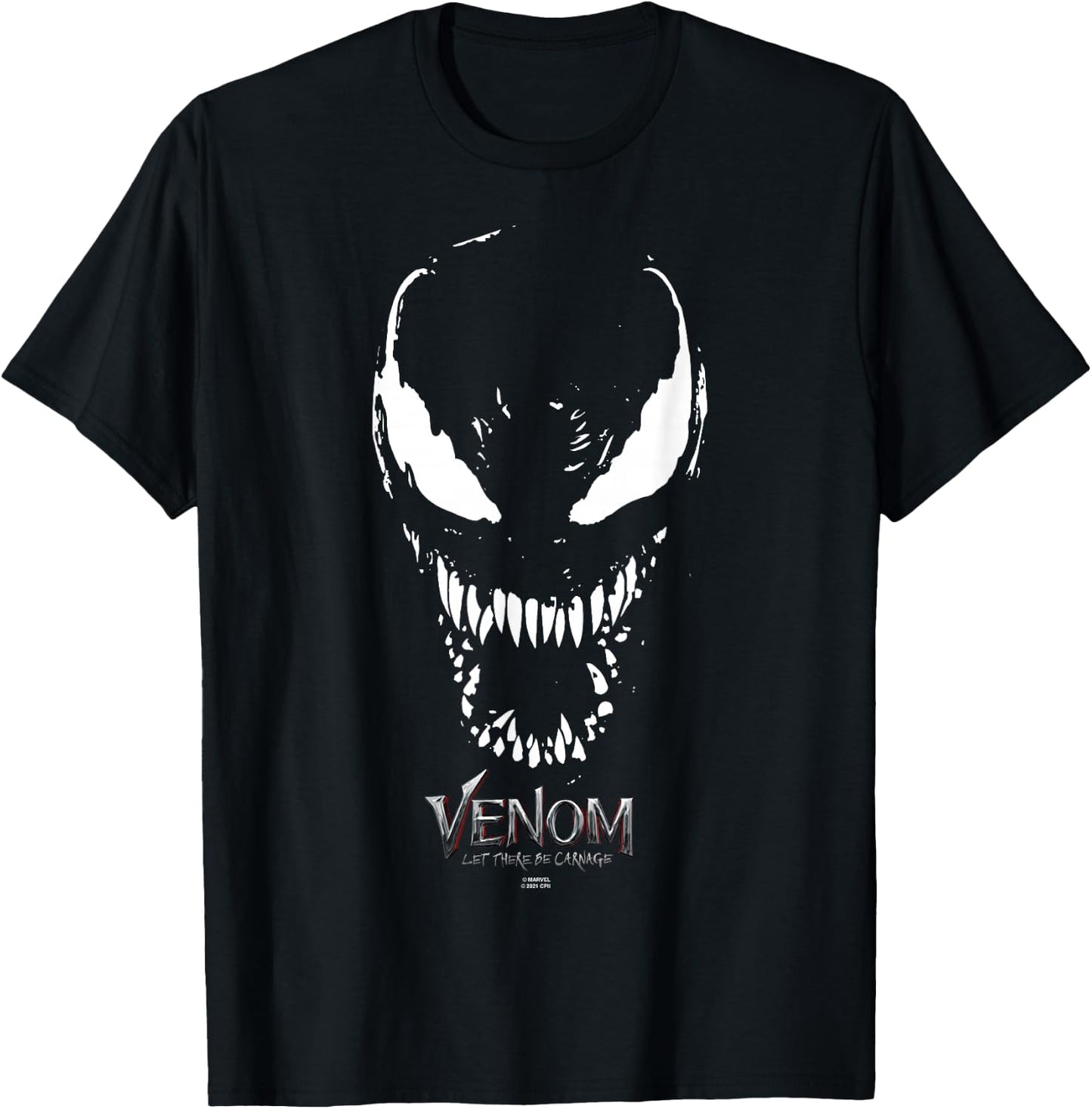 Marvel Venom: Let There Be Carnage Big Face Venom T-Shirt - T-Shirt | Black