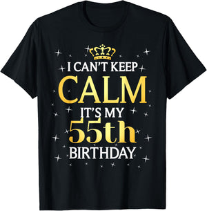 55 Year Old Men Women Birthday Gift It's My 55th Birthday T-Shirt - T-Shirt | Black