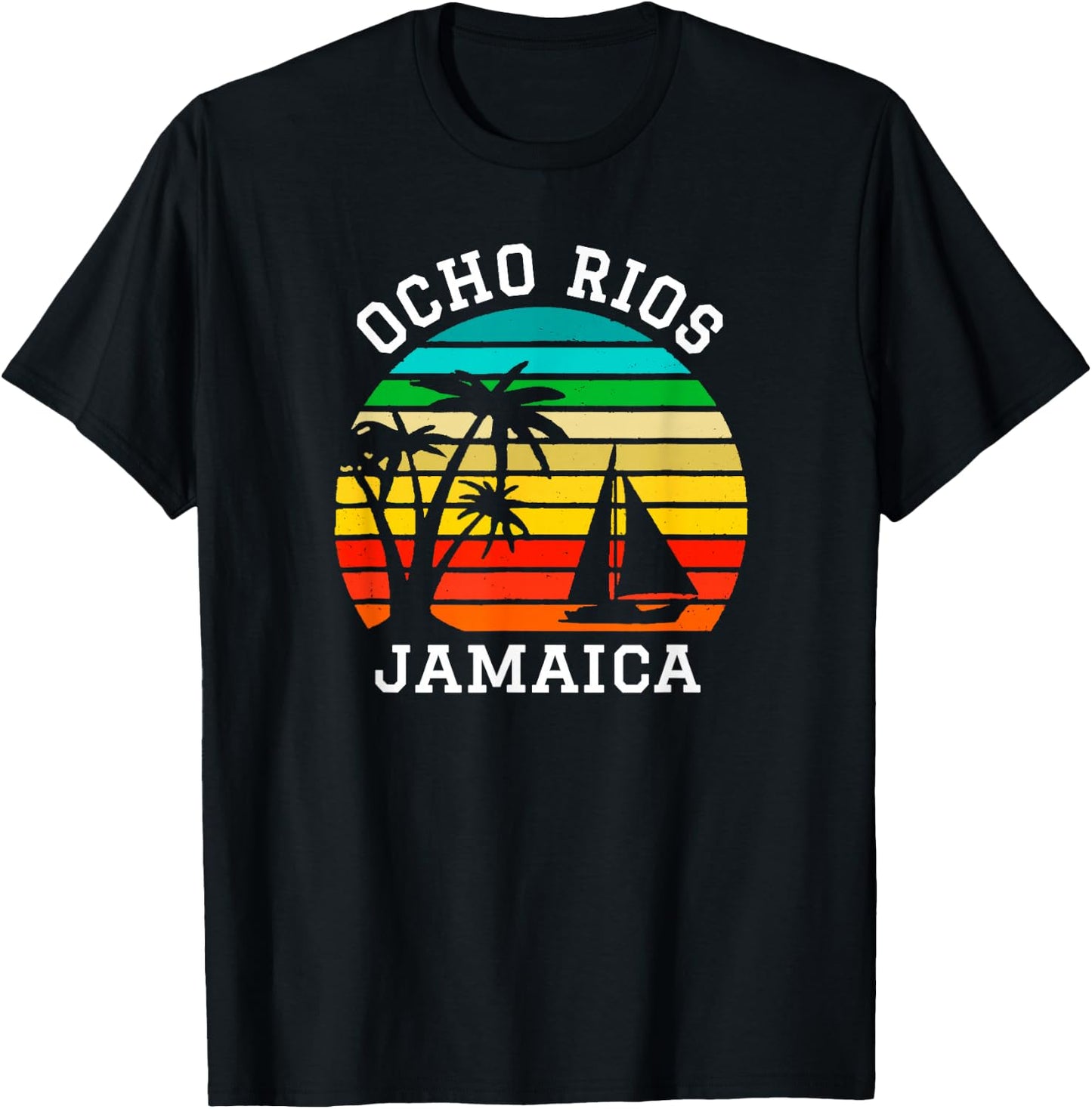 Ocho Rios Jamaica Shirt Matching Family Vacation T-Shirt - T-Shirt | Black