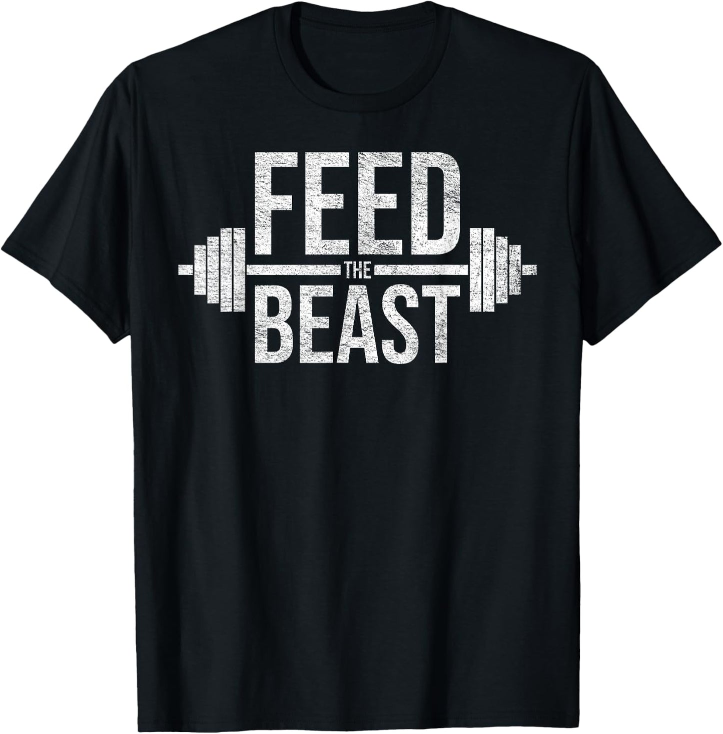 Feed the Beast Mass Gain Muscle Building Gym Workout T-Shirt - T-Shirt | Black