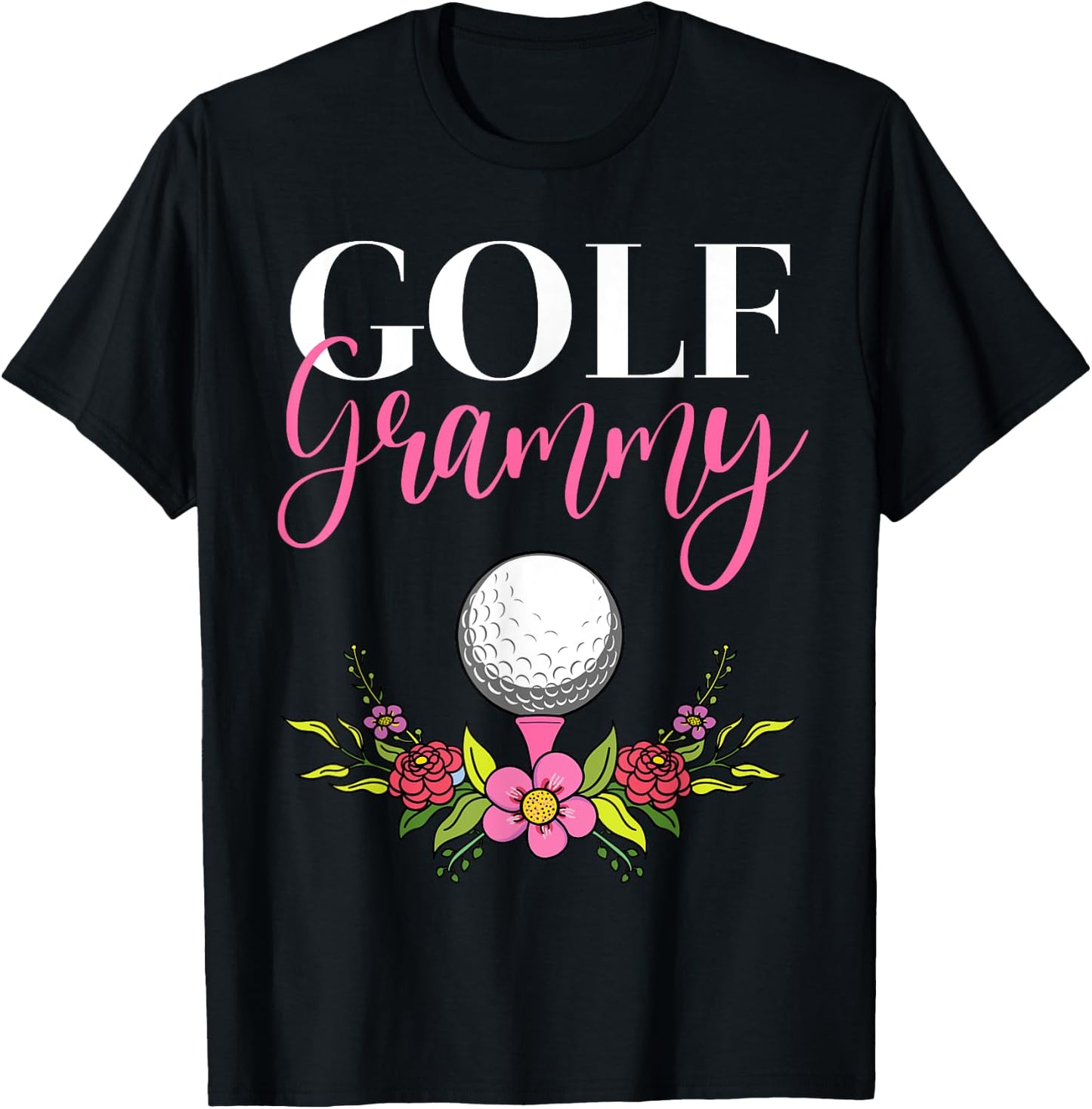 Golf Grammy Golfer Grandma T-Shirt - T-Shirt | Black