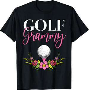 Golf Grammy Golfer Grandma T-Shirt - T-Shirt | Black