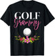 Golf Grammy Golfer Grandma T-Shirt - T-Shirt | Black