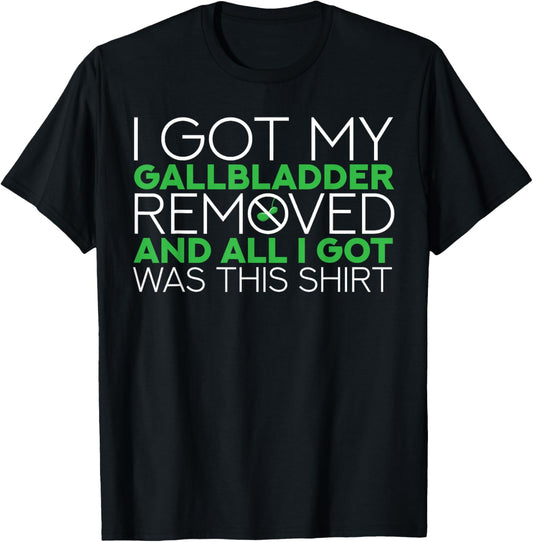Gallbladder Removal Surgery Recovery T-Shirt - T-Shirt | Black