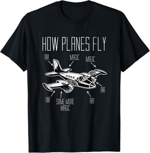 Funny Airport Gift Pilot T-Shirt - T-Shirt | Black
