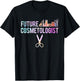 Makeup Artist co Future Cosmetologist Hairstylist Gift T-Shirt - T-Shirt | Black