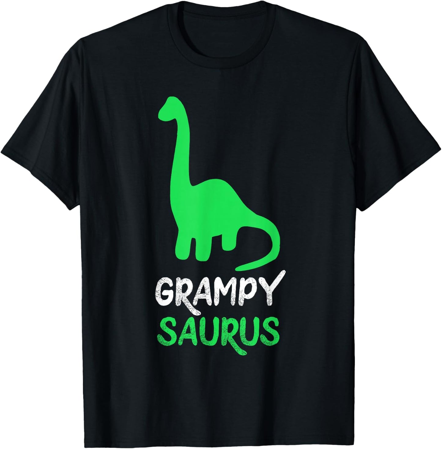 Grampy-Saurus Funny Dino Dinosaur GrampySaurus T-Shirt - T-Shirt | Black