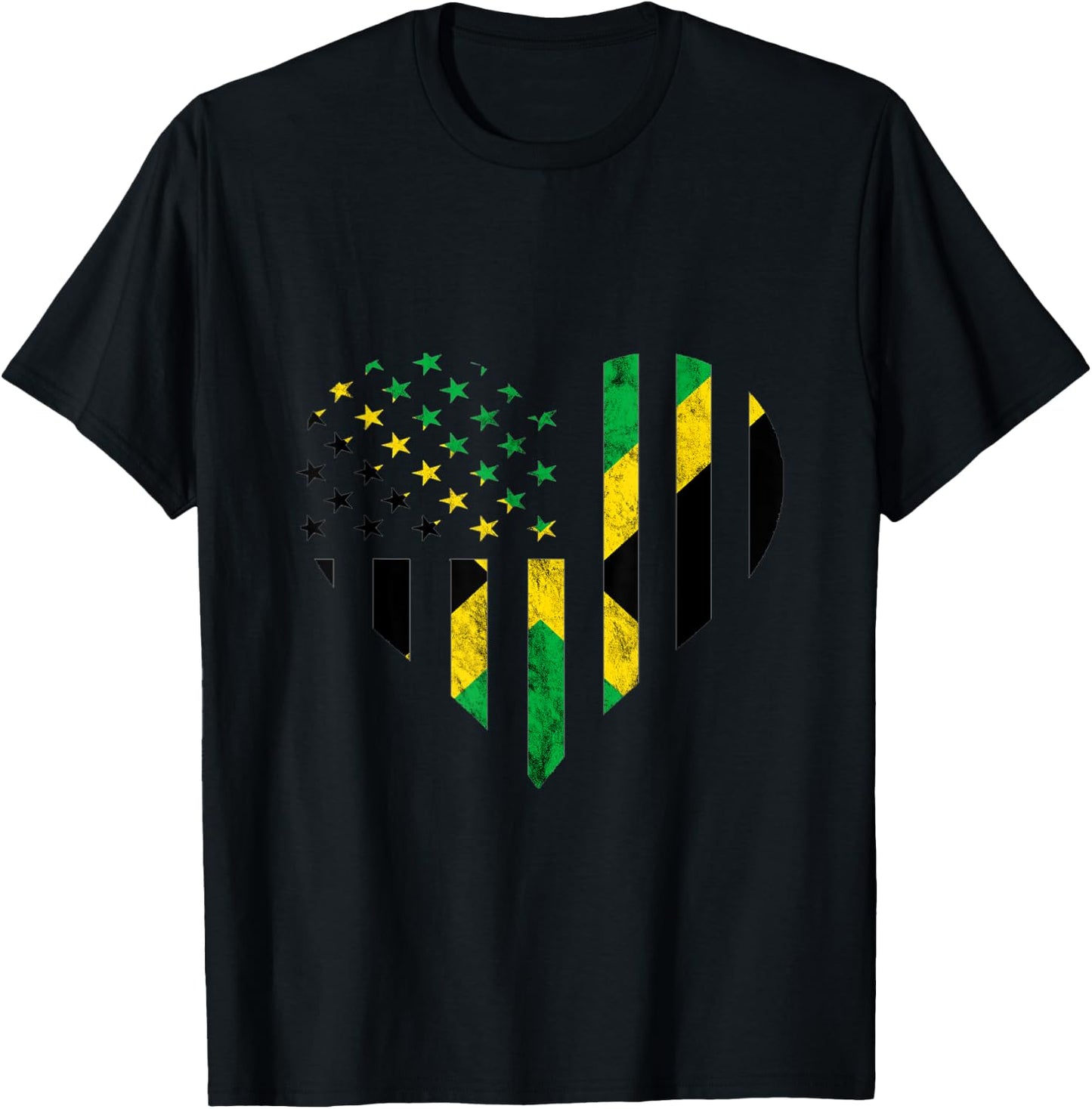 Jamaica Jamaican Roots Carribean Pride American Grows T-Shirt - T-Shirt | Black