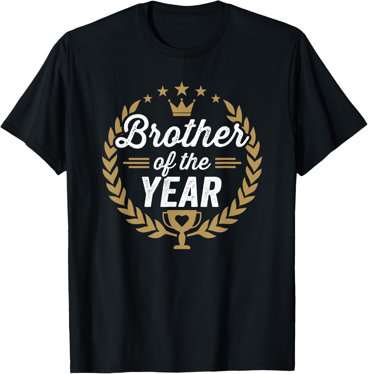 Brother of the Year Award Thank You T-Shirt - T-Shirt | Black