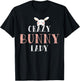 Crazy Bunny Lady - Rabbit T-Shirt - T-Shirt | Black