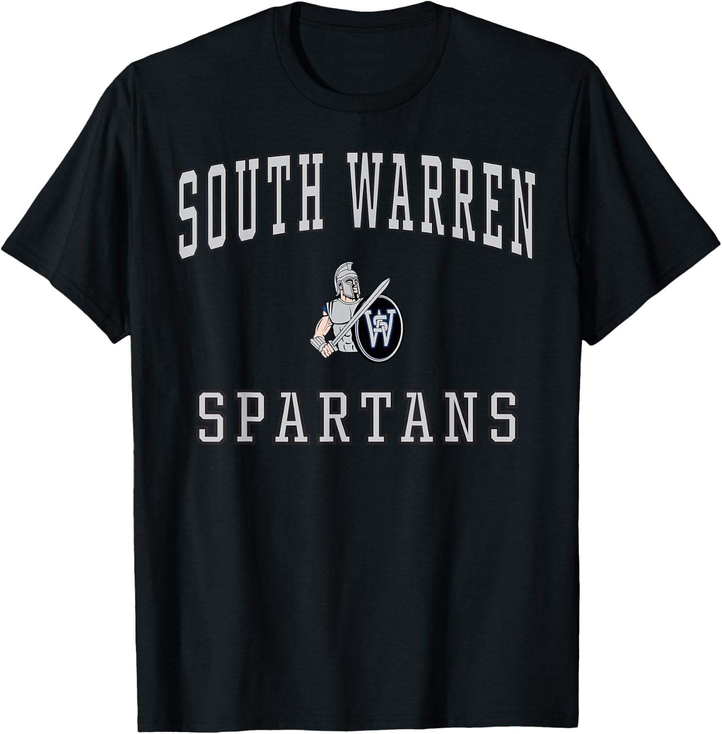South Warren High School Spartans C1 T-Shirt - T-Shirt | Black