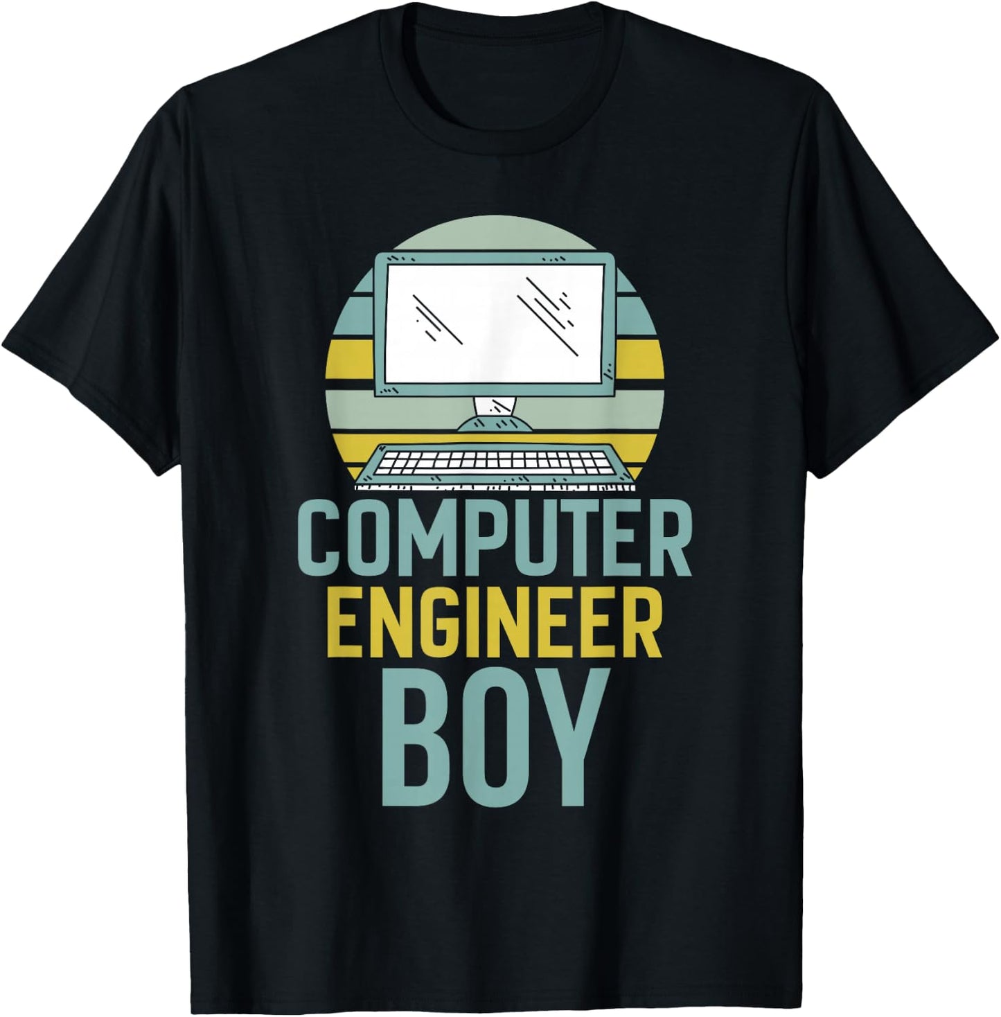 Computer Engineer Boy Programming Engineering Programmer T-Shirt - T-Shirt | Black