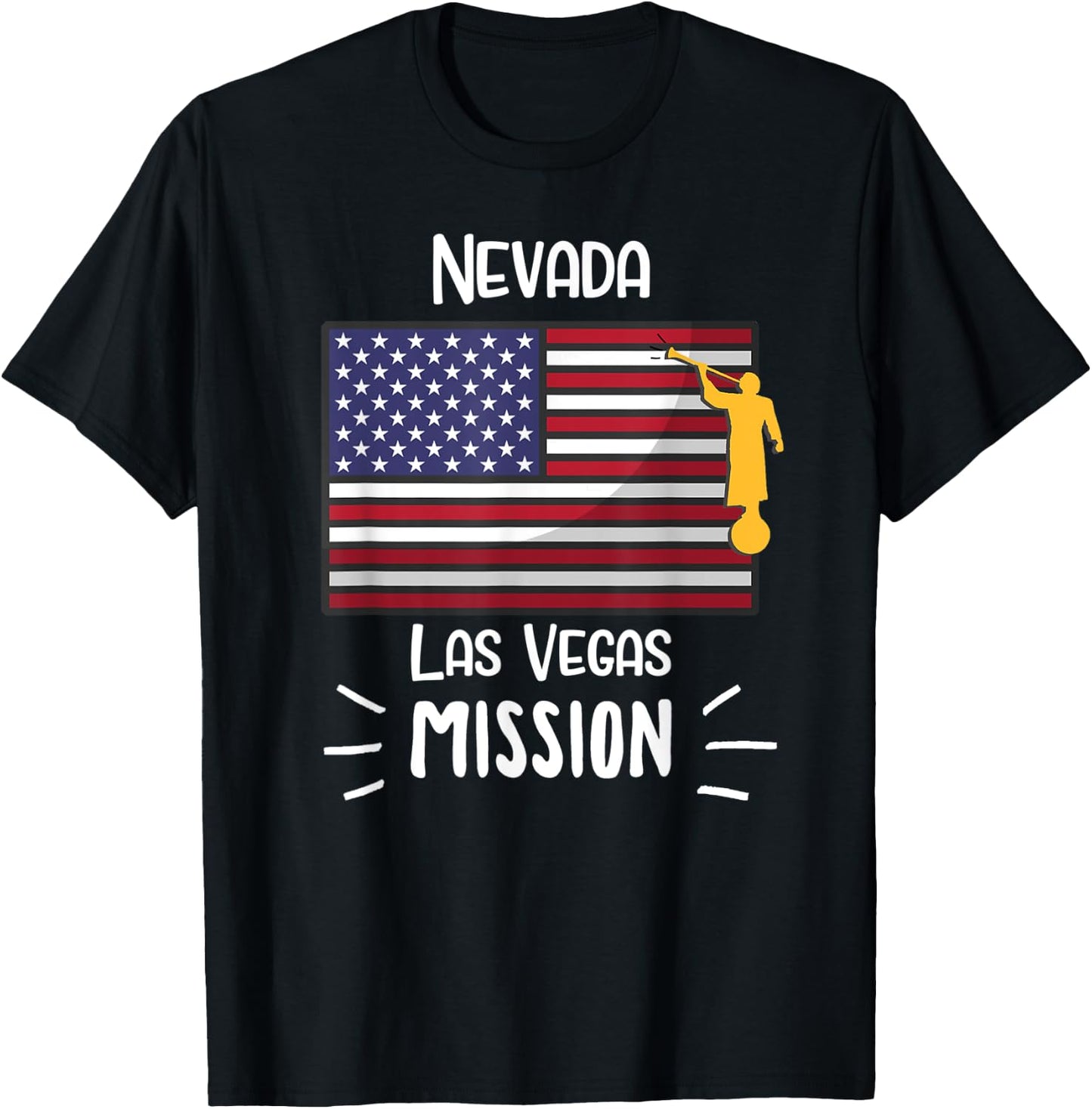 Nevada Las Vegas Mormon LDS Mission Missionary Gift T-Shirt - T-Shirt | Black