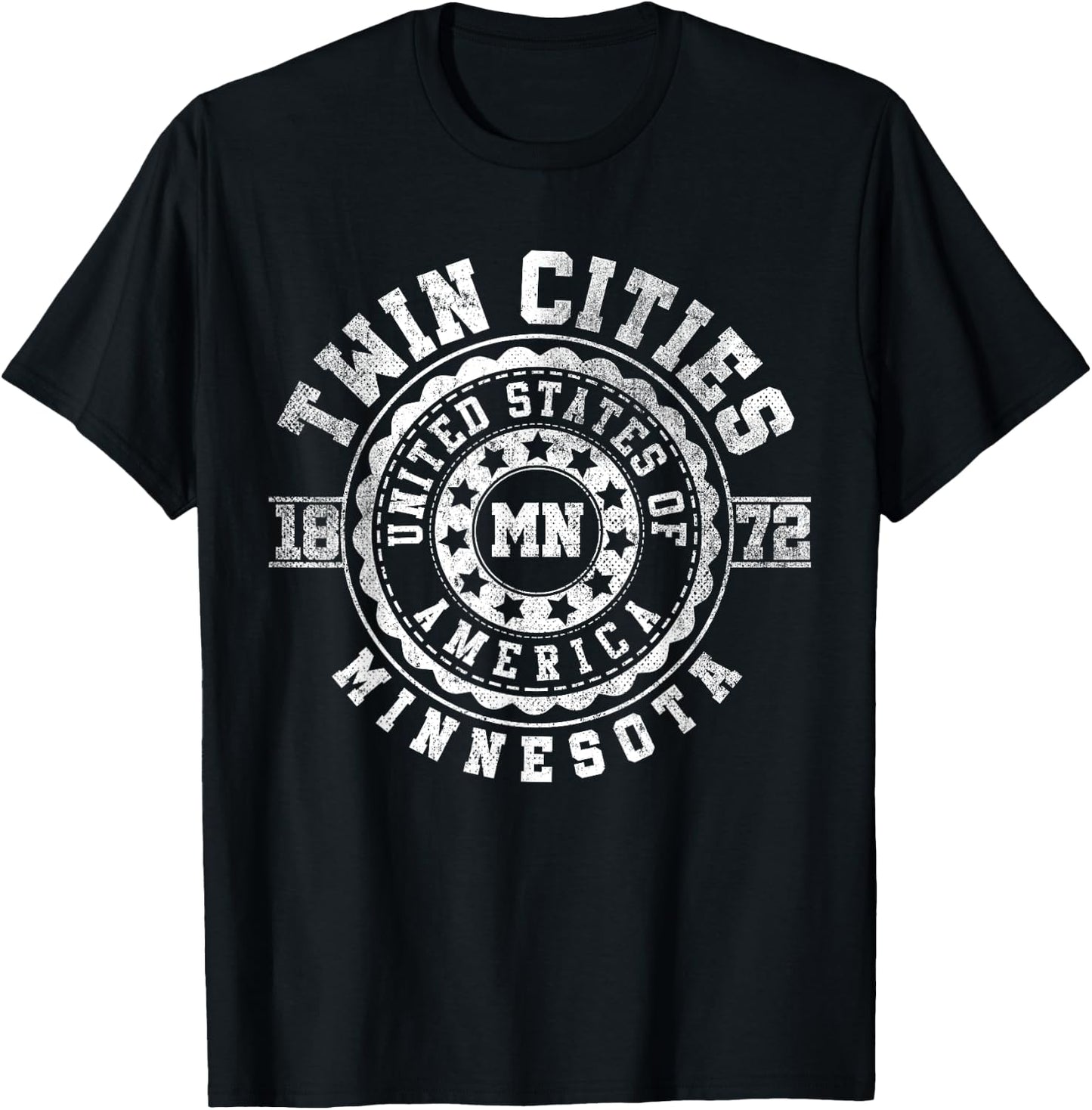 Twin Cities MN | Minnesota | Vintage City Apparels T-Shirt - T-Shirt | Black