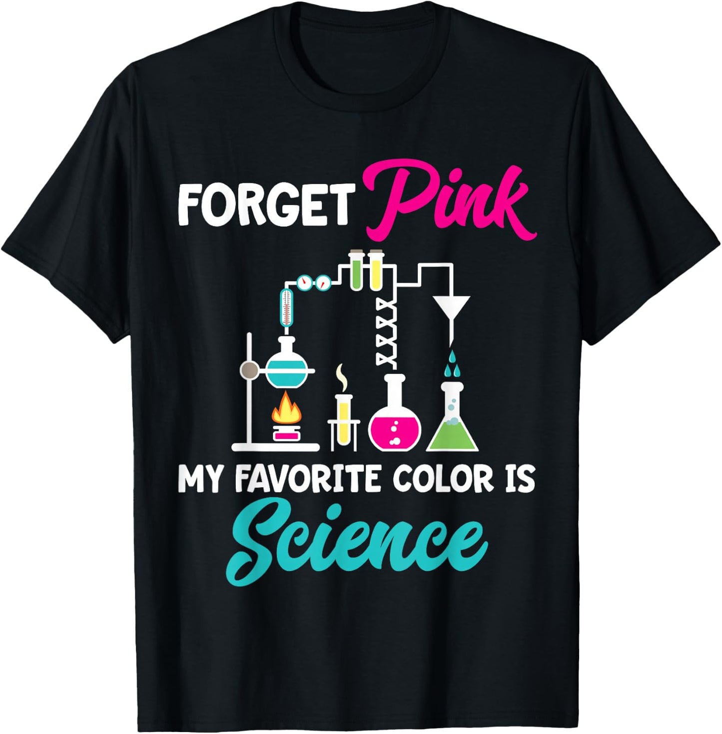Science Girl Shirt STEM Engineering Scientist Gift T-Shirt - T-Shirt | Black