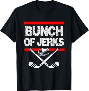 Ice Hockey Bunch Of Jerks T-Shirt - T-Shirt | Black