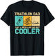 Funny Triathlon Design Dad Swim Bike Run Triathletes T-Shirt - T-Shirt | Black
