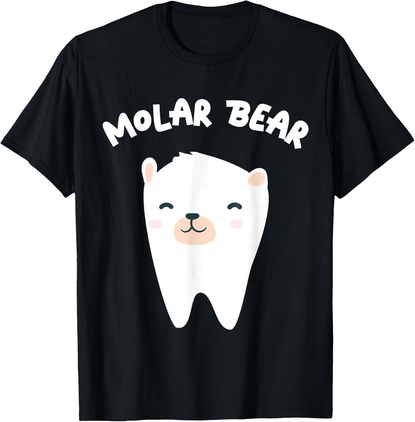 Molar Bear Dentist Dental Care T-Shirt - T-Shirt | Black
