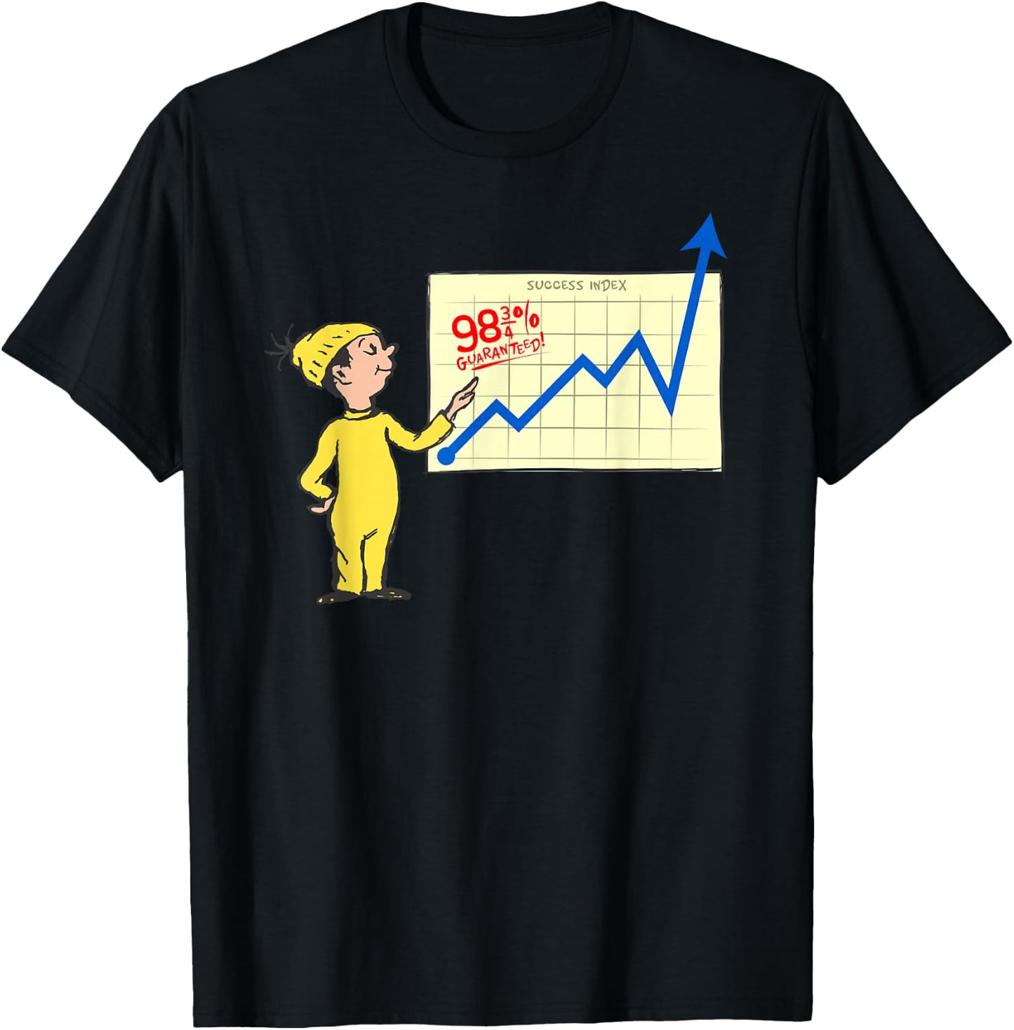 Dr. Seuss Oh the Places You'll Go Success Index T-Shirt - T-Shirt | Black