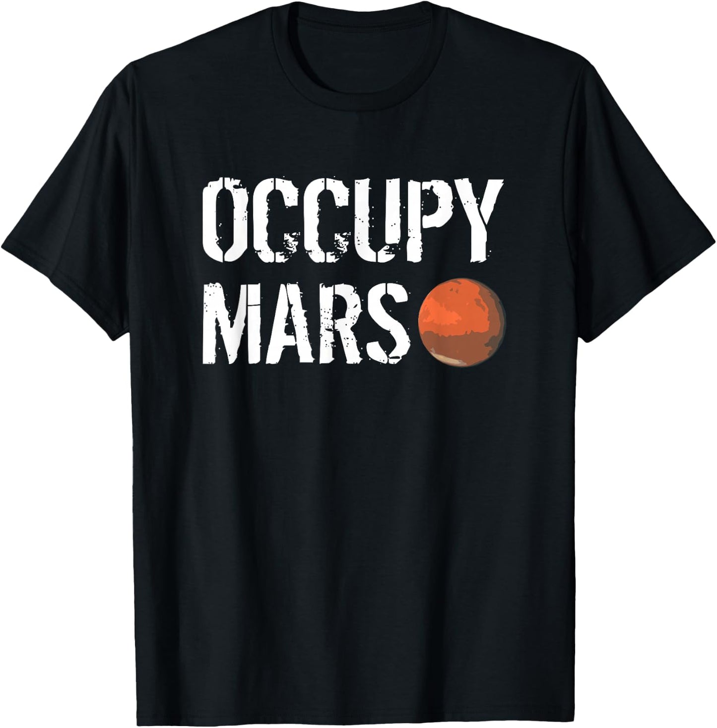 Occupy Mars Space Explorer T-Shirt - T-Shirt | Black