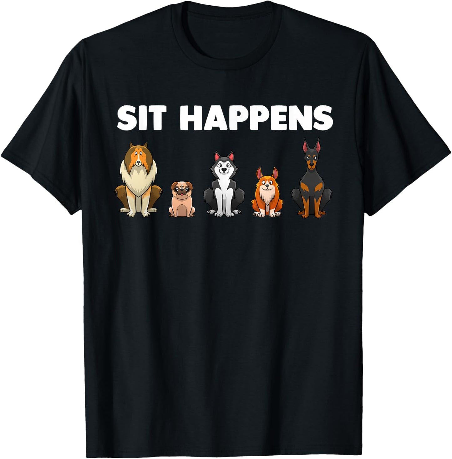Funny Dog Training Art Women Dog Lover Puppy Pet T-Shirt - T-Shirt | Black