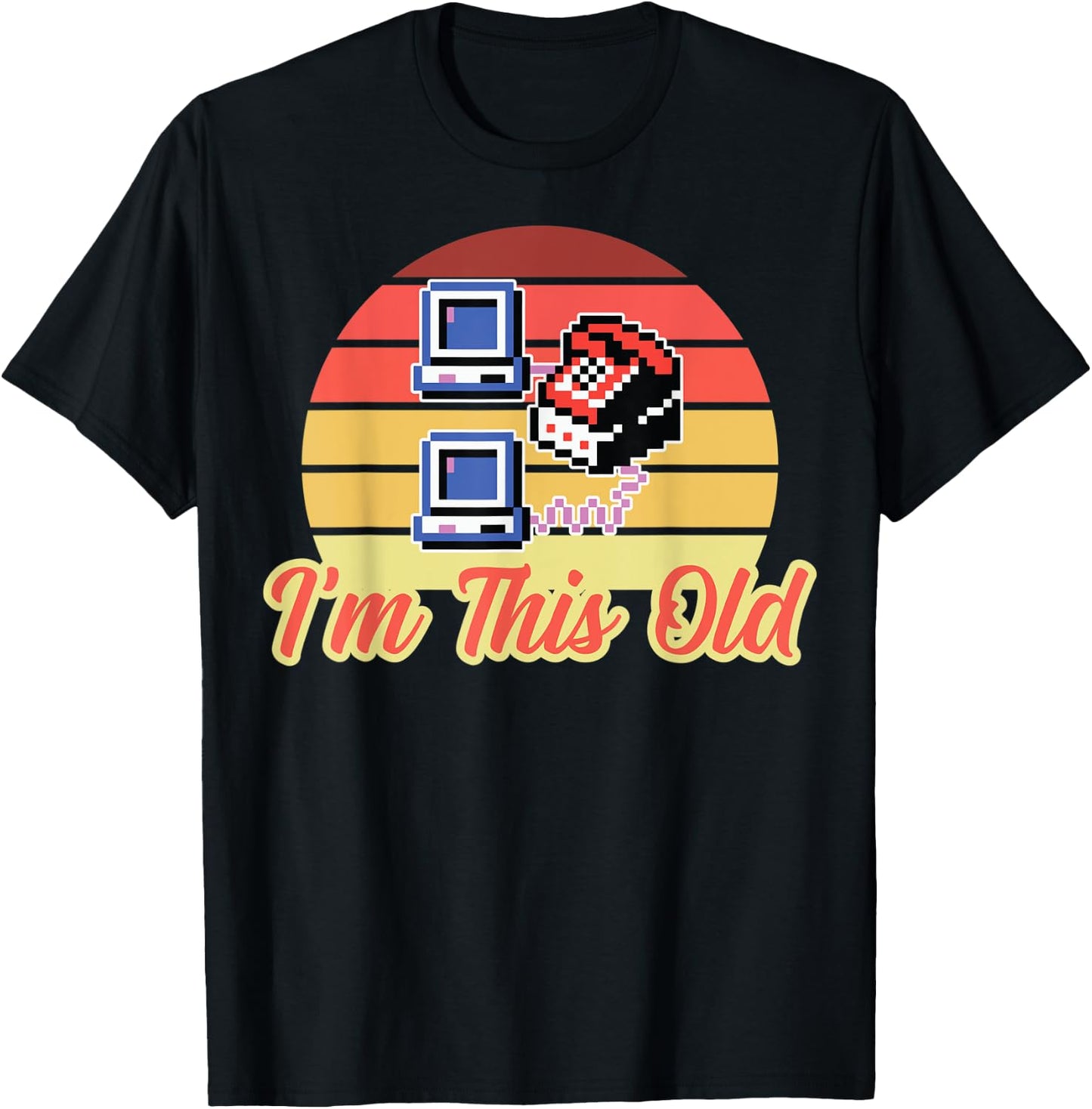 Programmers Dial Up Internet Programming 90s Computer Nerds T-Shirt - T-Shirt | Black